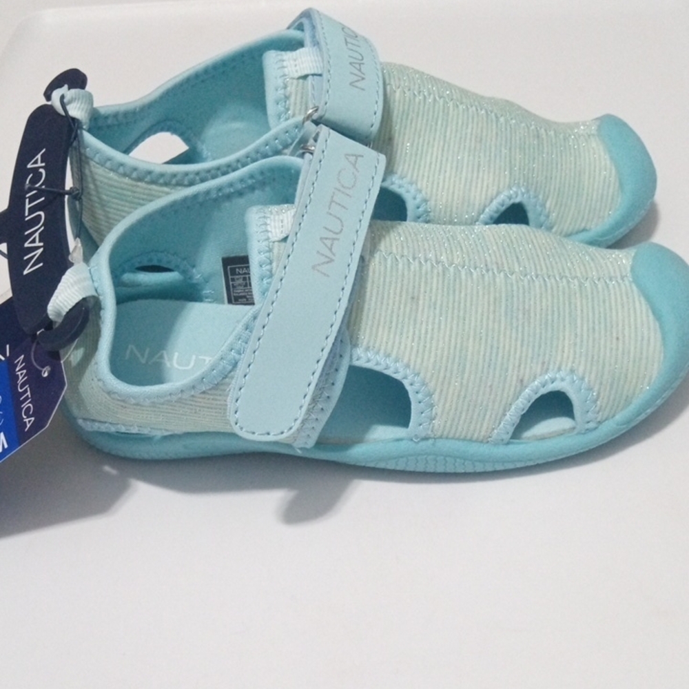 NAUTICA KIDS Blue Aqua Shoes Swim Pool Vacation Shoes  Toddler Size 11 NWT - Picture 3 of 6